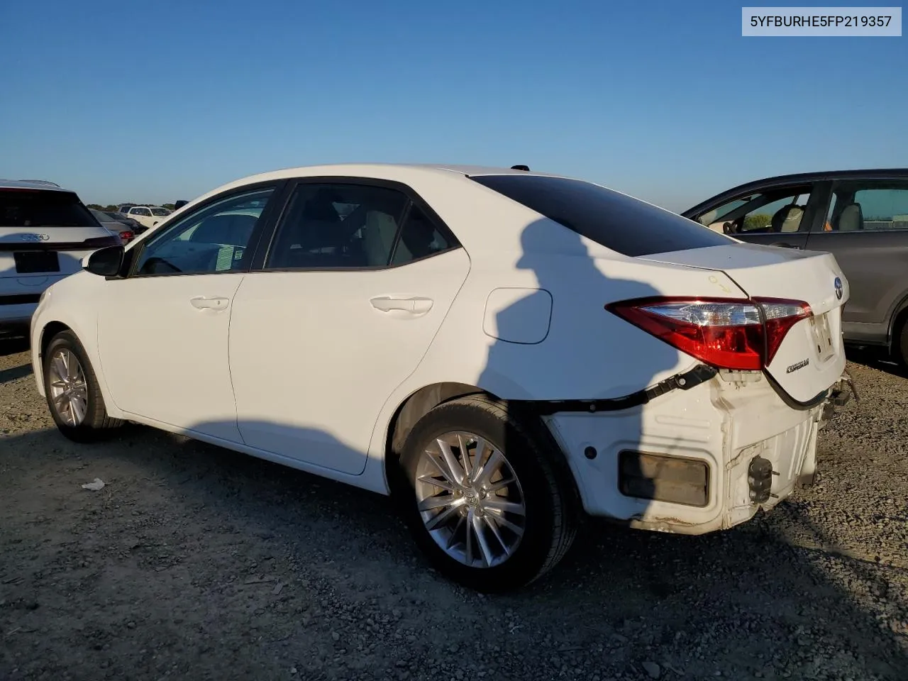 2015 Toyota Corolla L VIN: 5YFBURHE5FP219357 Lot: 79968874