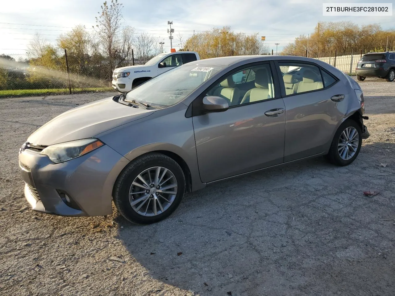 2015 Toyota Corolla L VIN: 2T1BURHE3FC281002 Lot: 79992104