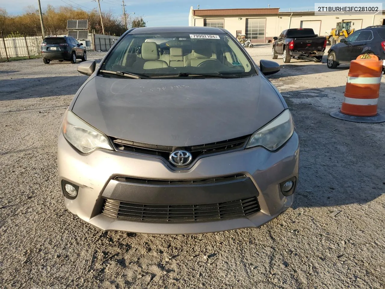 2015 Toyota Corolla L VIN: 2T1BURHE3FC281002 Lot: 79992104