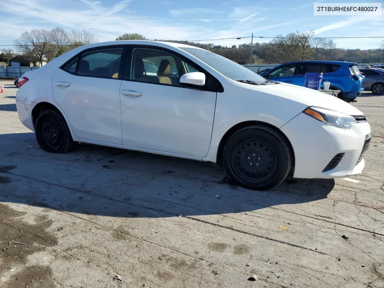 2015 Toyota Corolla L VIN: 2T1BURHE6FC480027 Lot: 80159804