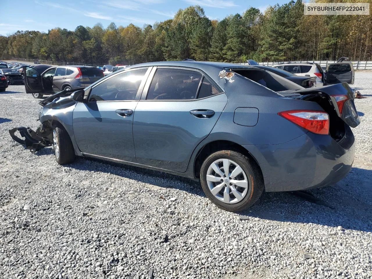 2015 Toyota Corolla L VIN: 5YFBURHE4FP222041 Lot: 80268224