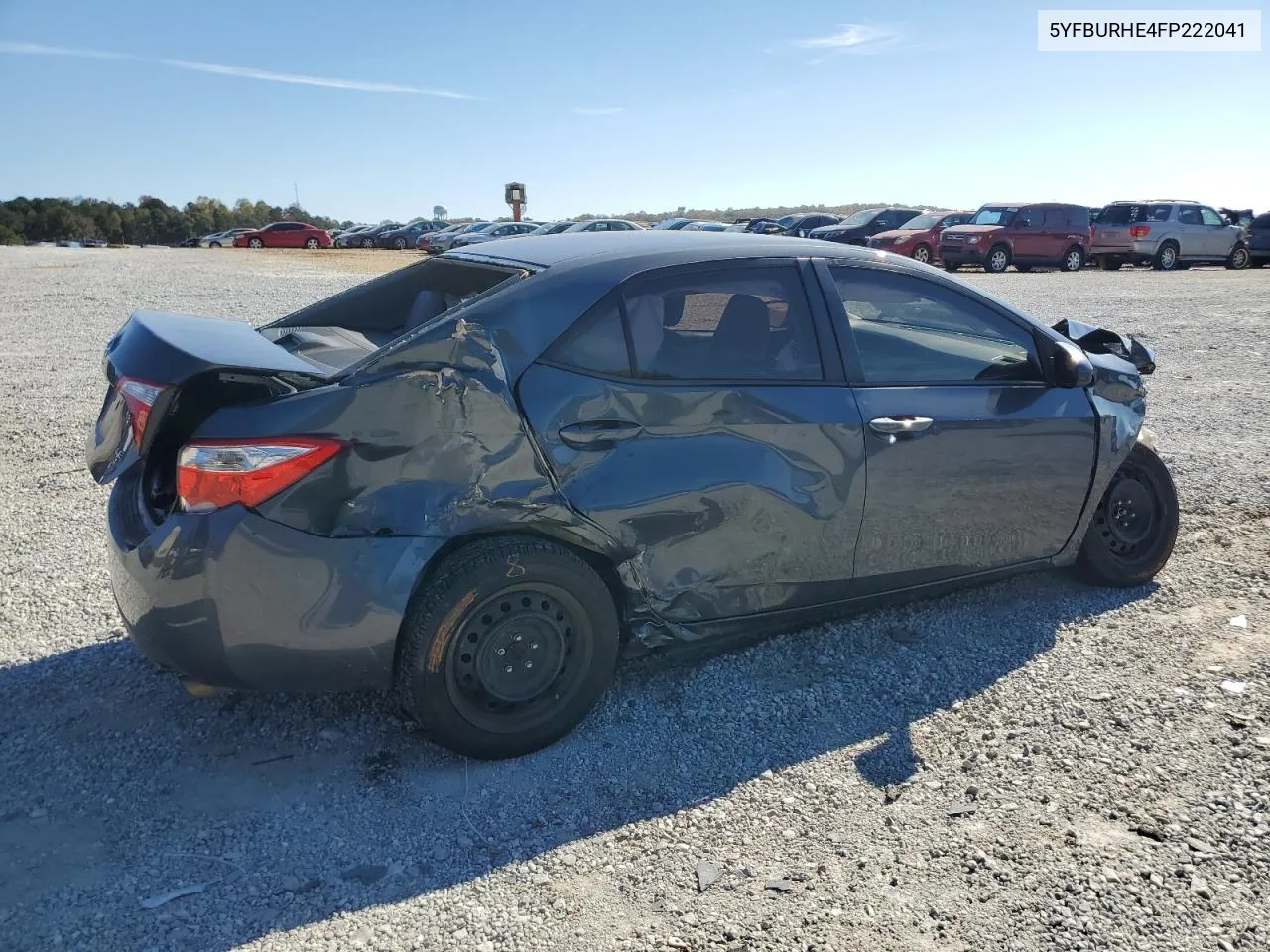 2015 Toyota Corolla L VIN: 5YFBURHE4FP222041 Lot: 80268224