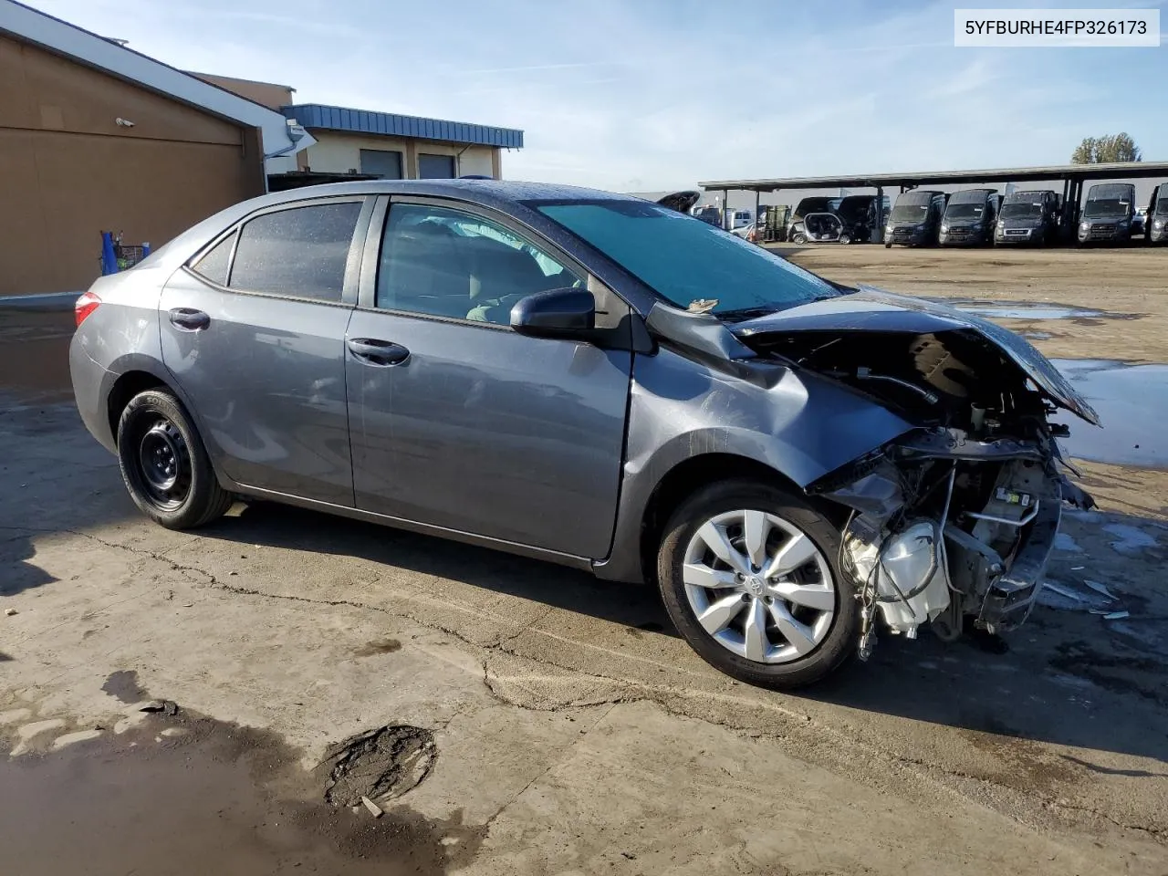 2015 Toyota Corolla L VIN: 5YFBURHE4FP326173 Lot: 80269034