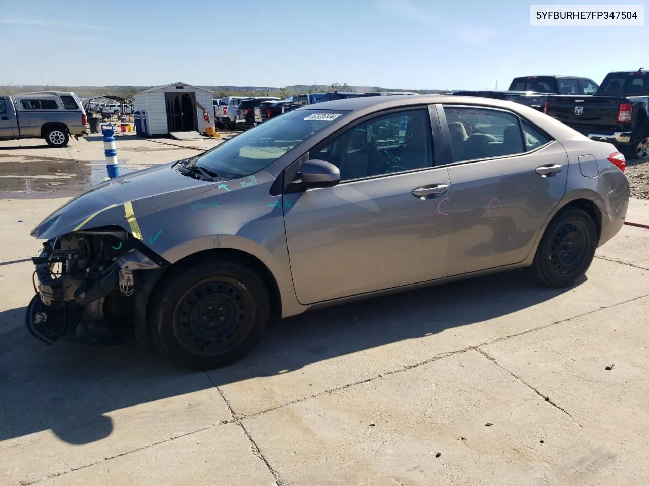 2015 Toyota Corolla L VIN: 5YFBURHE7FP347504 Lot: 80326374