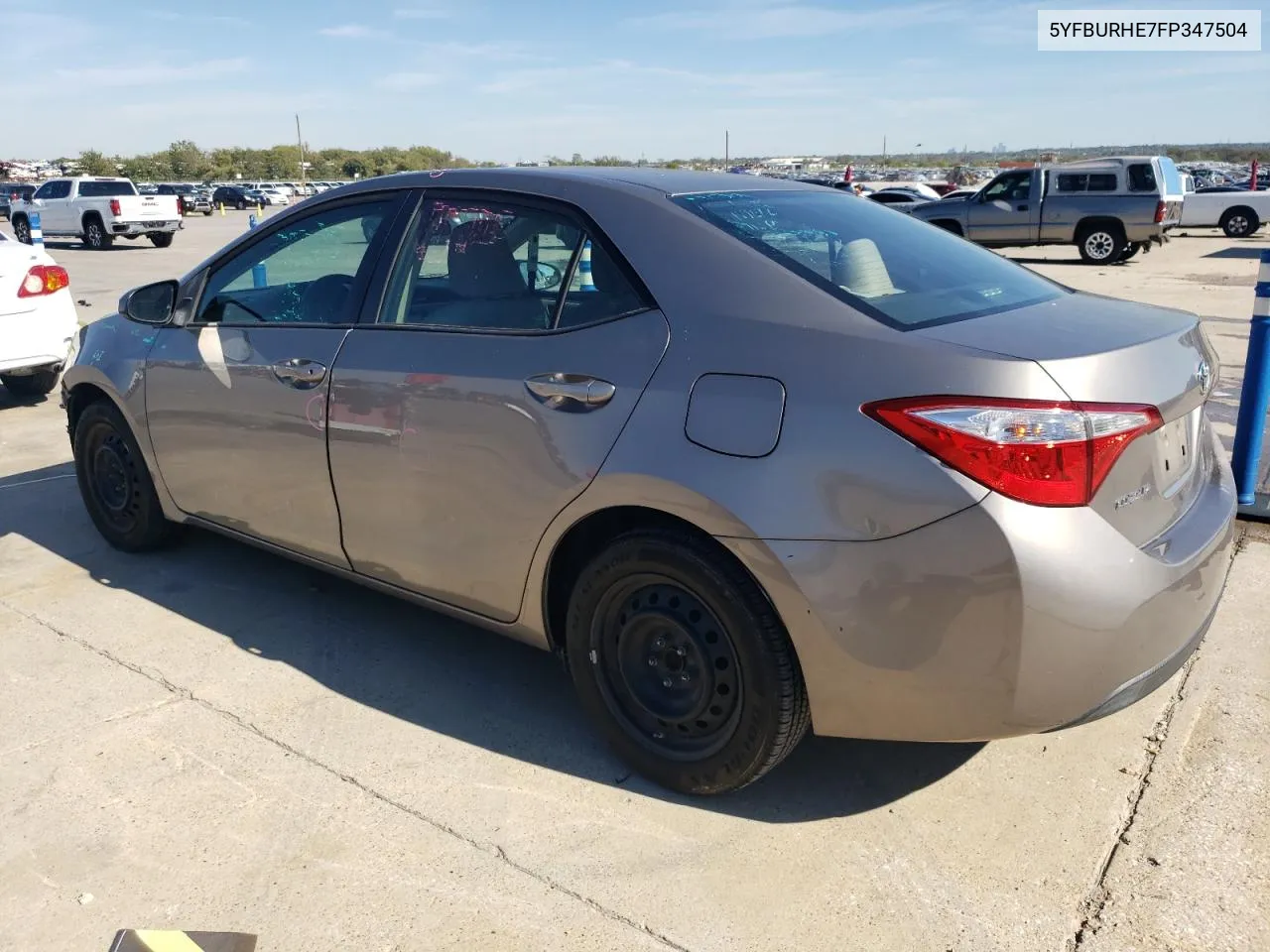 2015 Toyota Corolla L VIN: 5YFBURHE7FP347504 Lot: 80326374