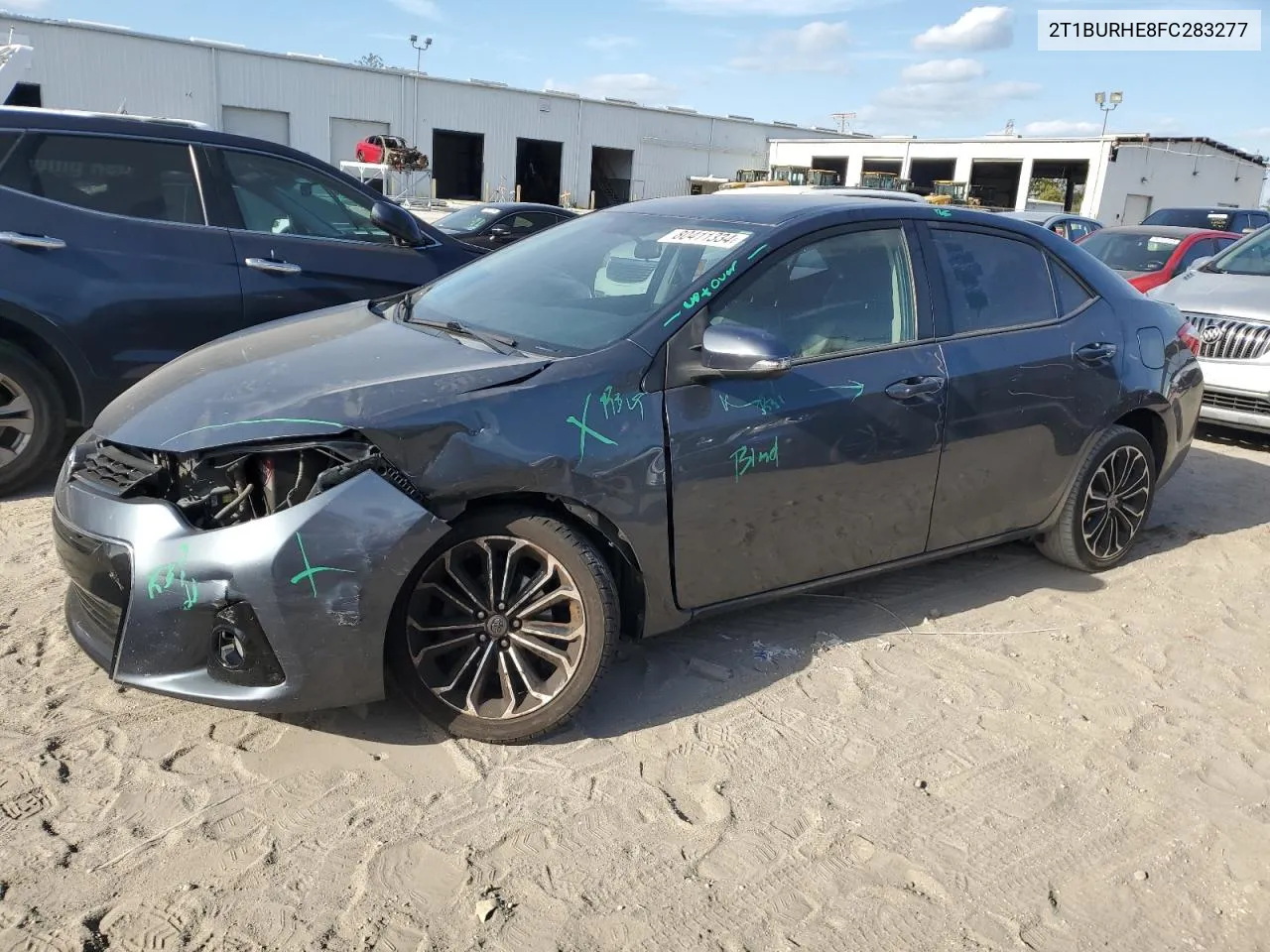 2015 Toyota Corolla L VIN: 2T1BURHE8FC283277 Lot: 80411334