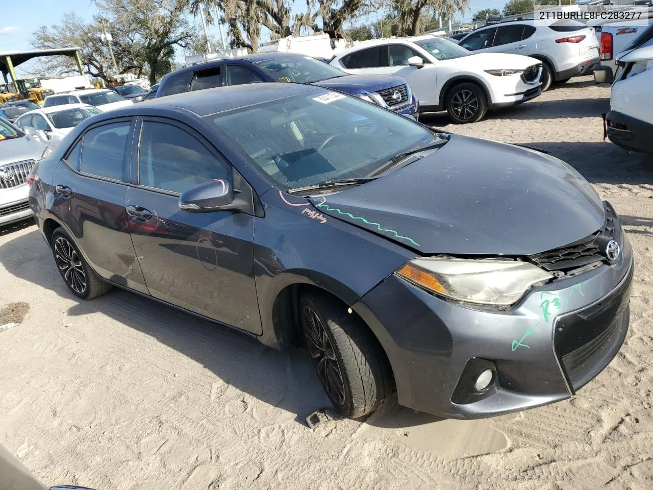 2015 Toyota Corolla L VIN: 2T1BURHE8FC283277 Lot: 80411334