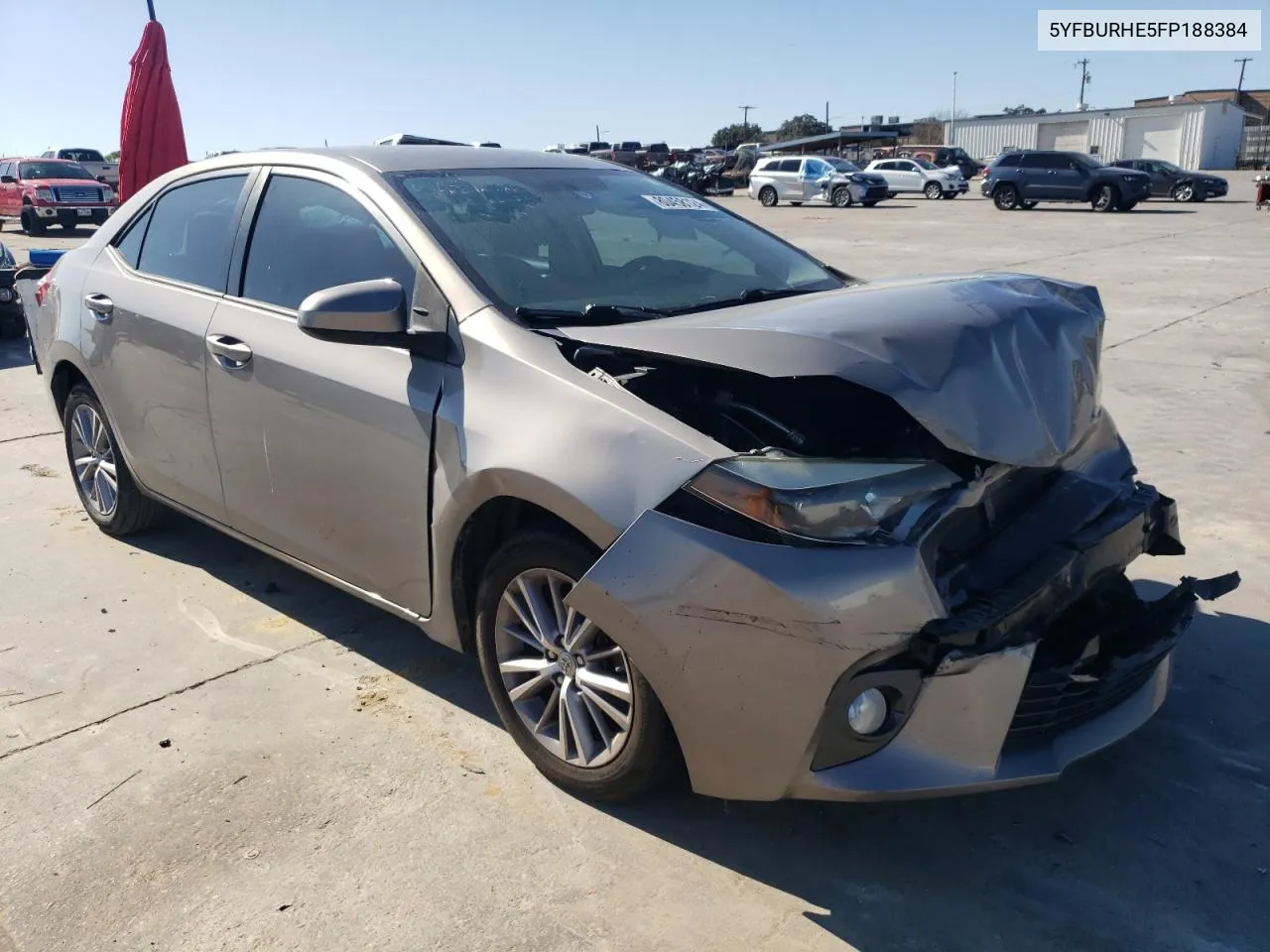 2015 Toyota Corolla L VIN: 5YFBURHE5FP188384 Lot: 80458124