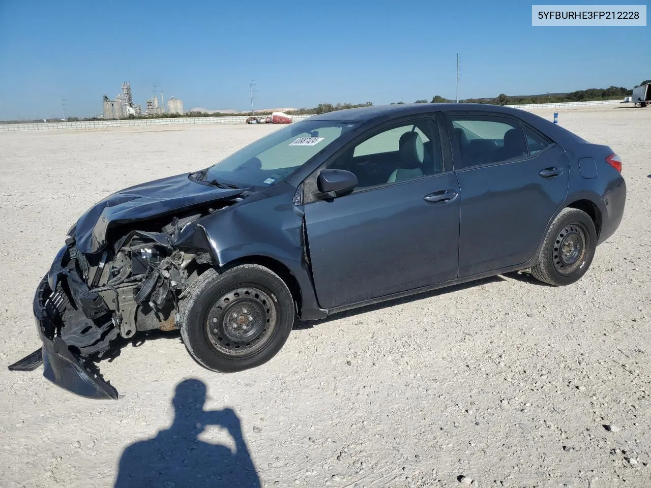 2015 Toyota Corolla L VIN: 5YFBURHE3FP212228 Lot: 80987424