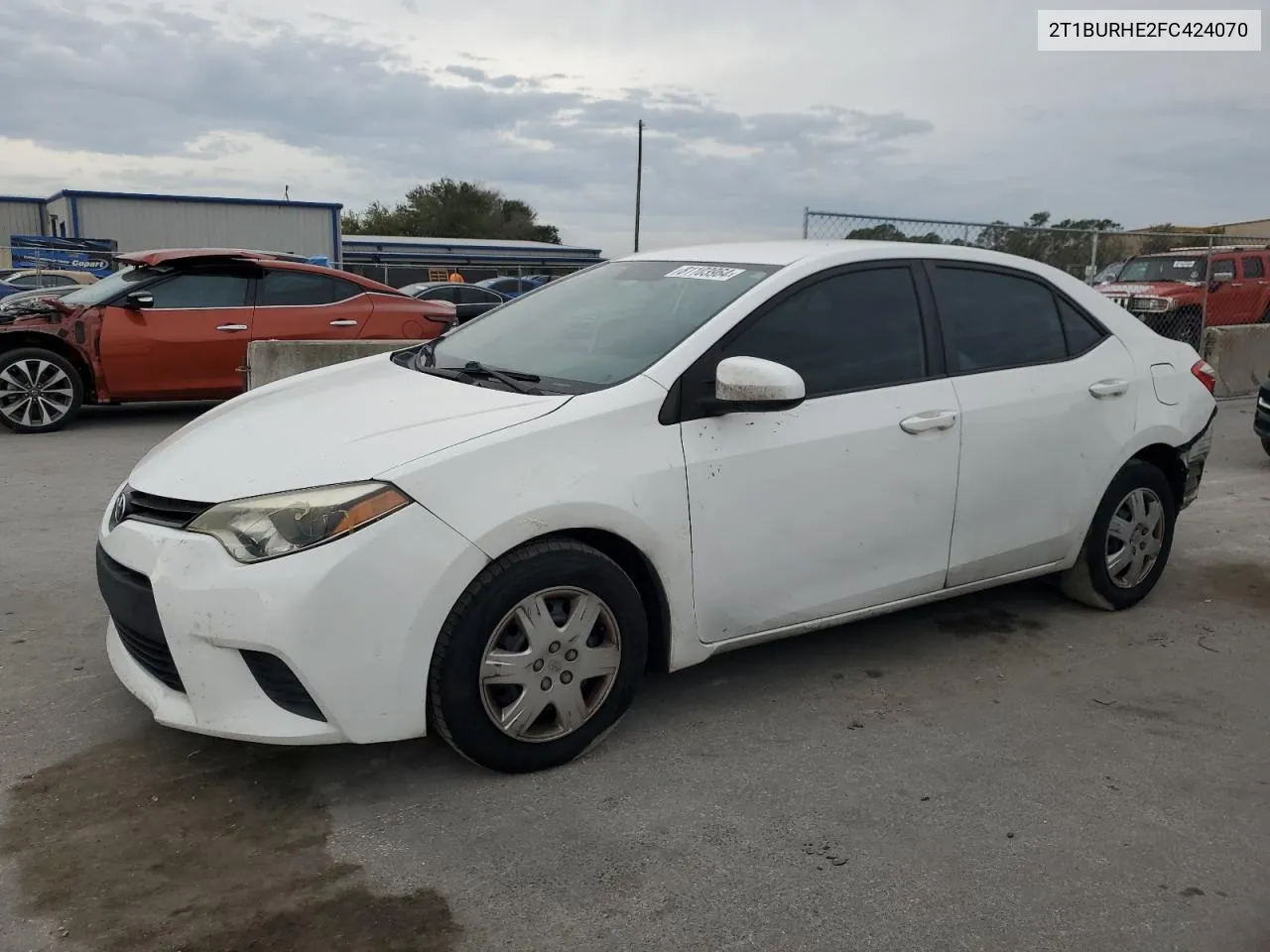 2015 Toyota Corolla L VIN: 2T1BURHE2FC424070 Lot: 81103964