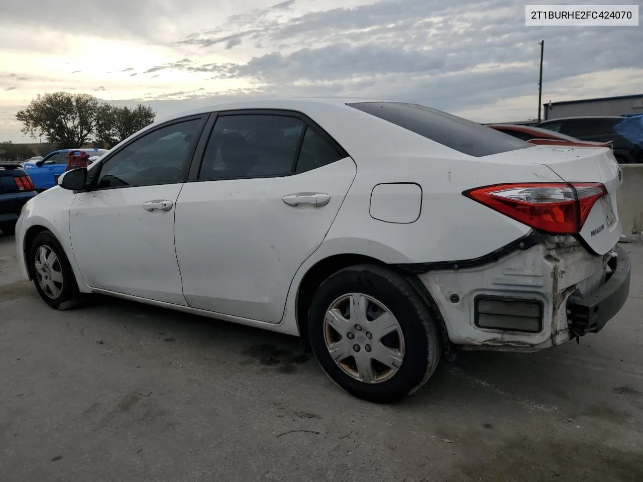 2015 Toyota Corolla L VIN: 2T1BURHE2FC424070 Lot: 81103964