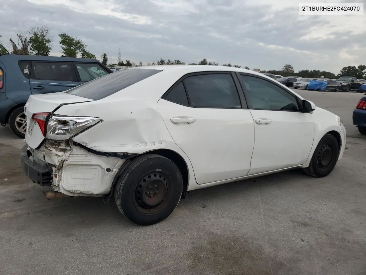 2015 Toyota Corolla L VIN: 2T1BURHE2FC424070 Lot: 81103964