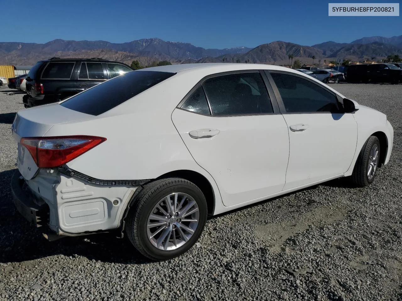 2015 Toyota Corolla L VIN: 5YFBURHE8FP200821 Lot: 81130334