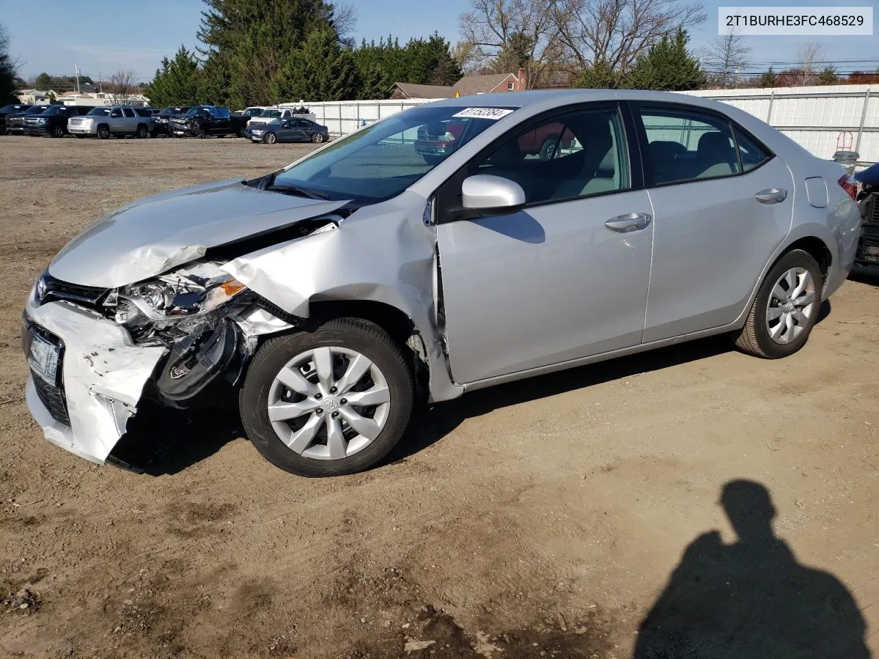 2015 Toyota Corolla L VIN: 2T1BURHE3FC468529 Lot: 81152384