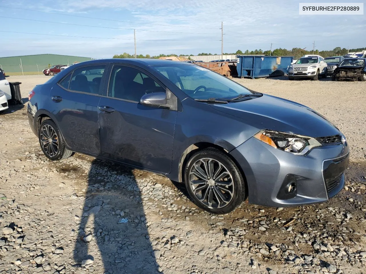 2015 Toyota Corolla L VIN: 5YFBURHE2FP280889 Lot: 81168834