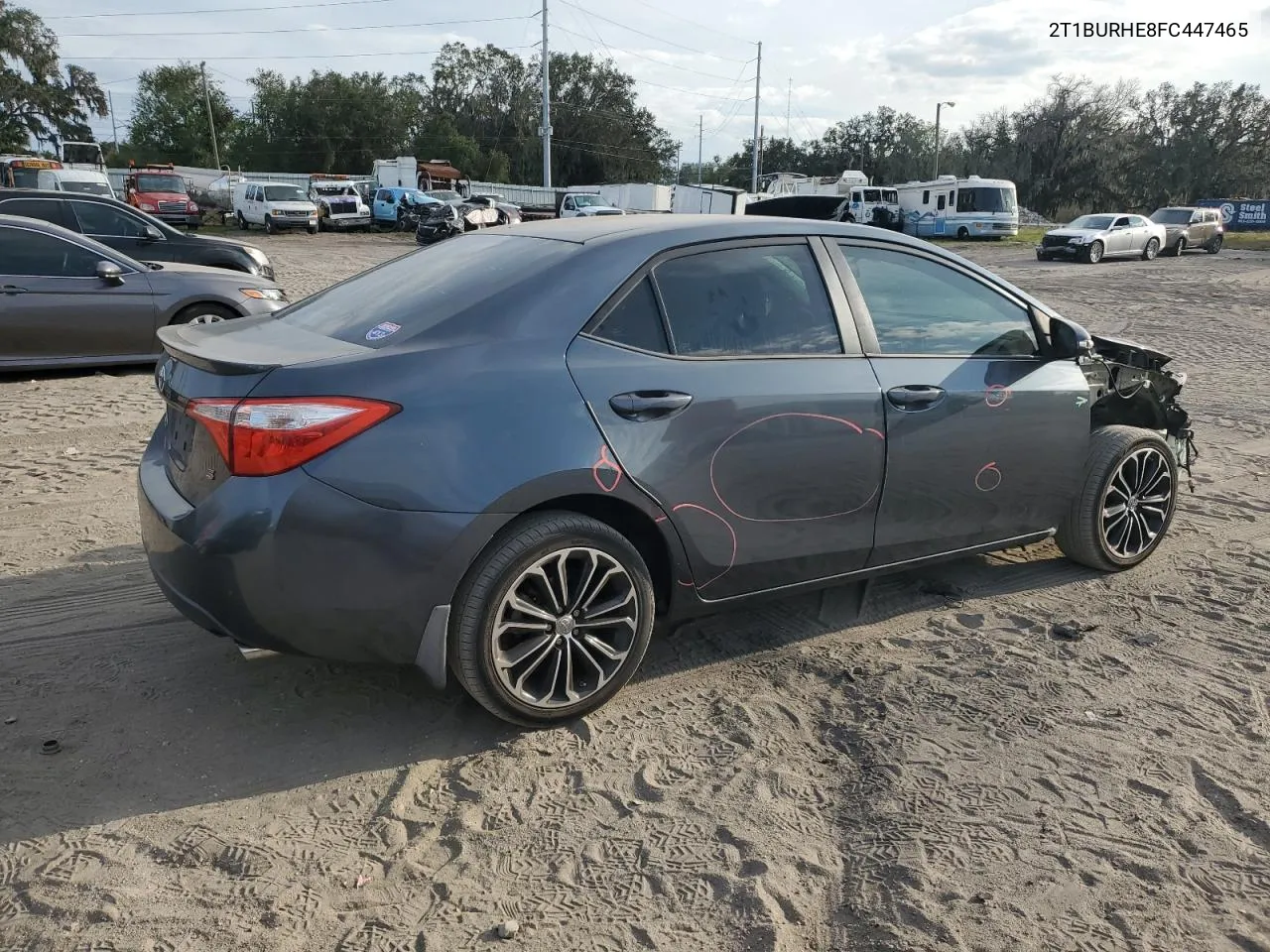 2015 Toyota Corolla L VIN: 2T1BURHE8FC447465 Lot: 81372304