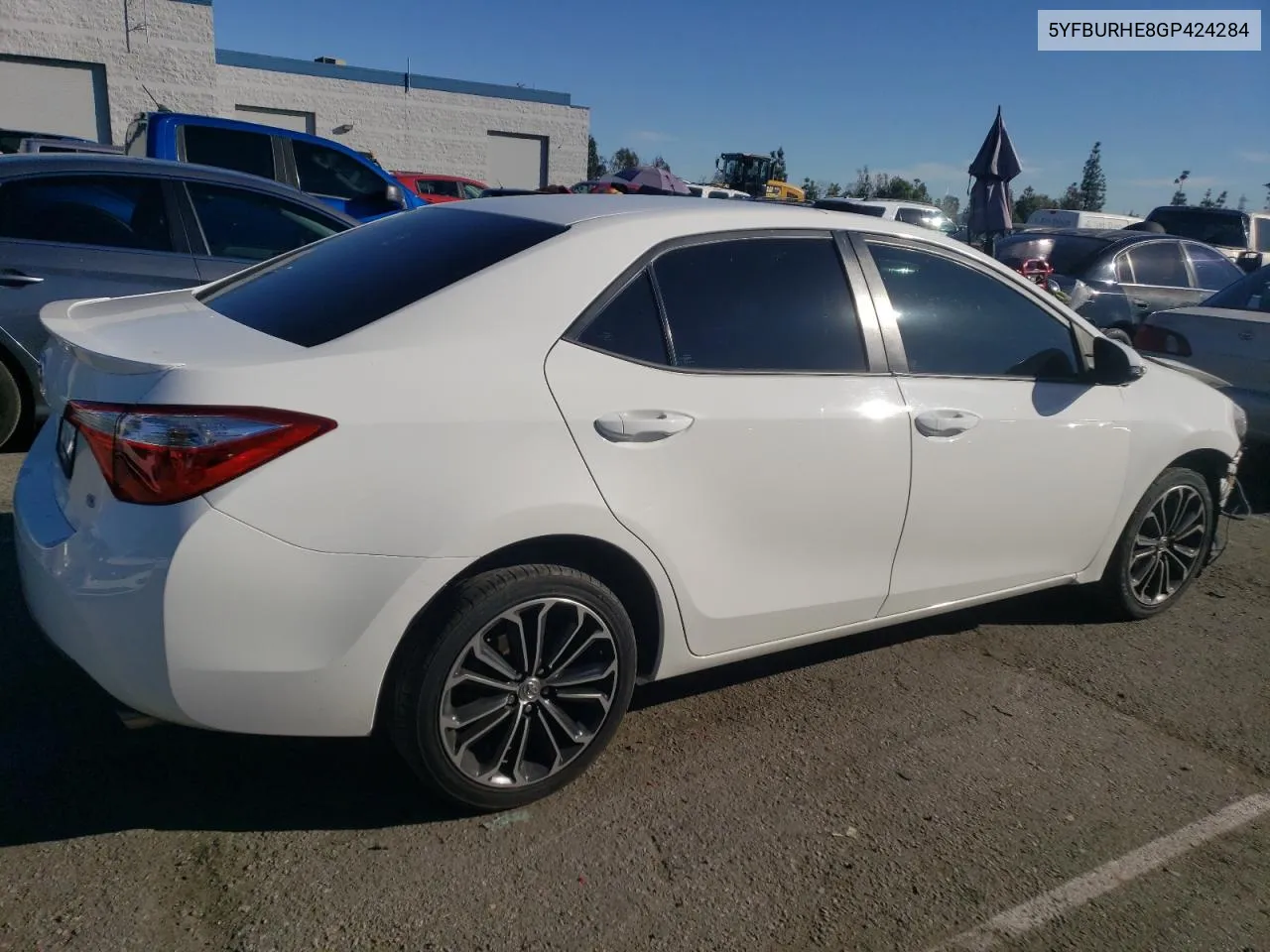 2016 Toyota Corolla L VIN: 5YFBURHE8GP424284 Lot: 37113474