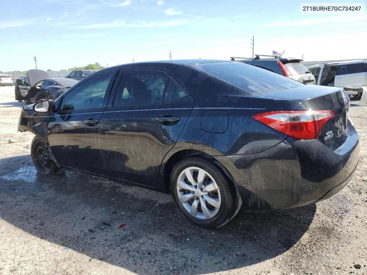 2016 Toyota Corolla L VIN: 2T1BURHE7GC734247 Lot: 47566414