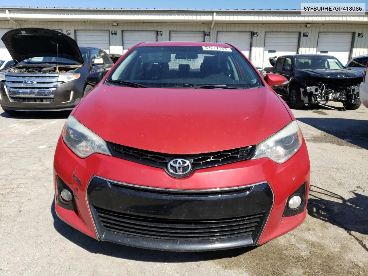 2016 Toyota Corolla L VIN: 5YFBURHE7GP418086 Lot: 51577384