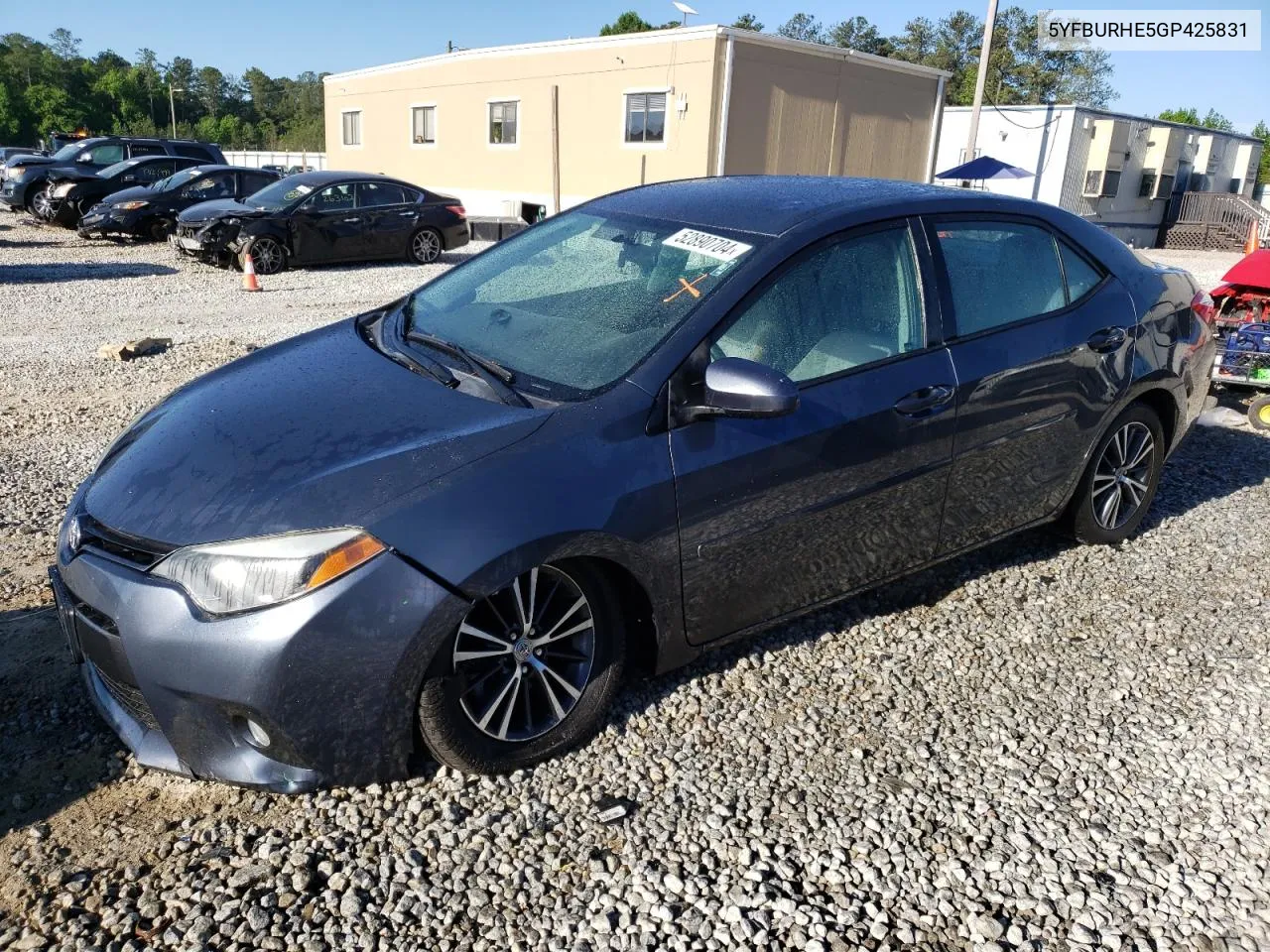 5YFBURHE5GP425831 2016 Toyota Corolla L