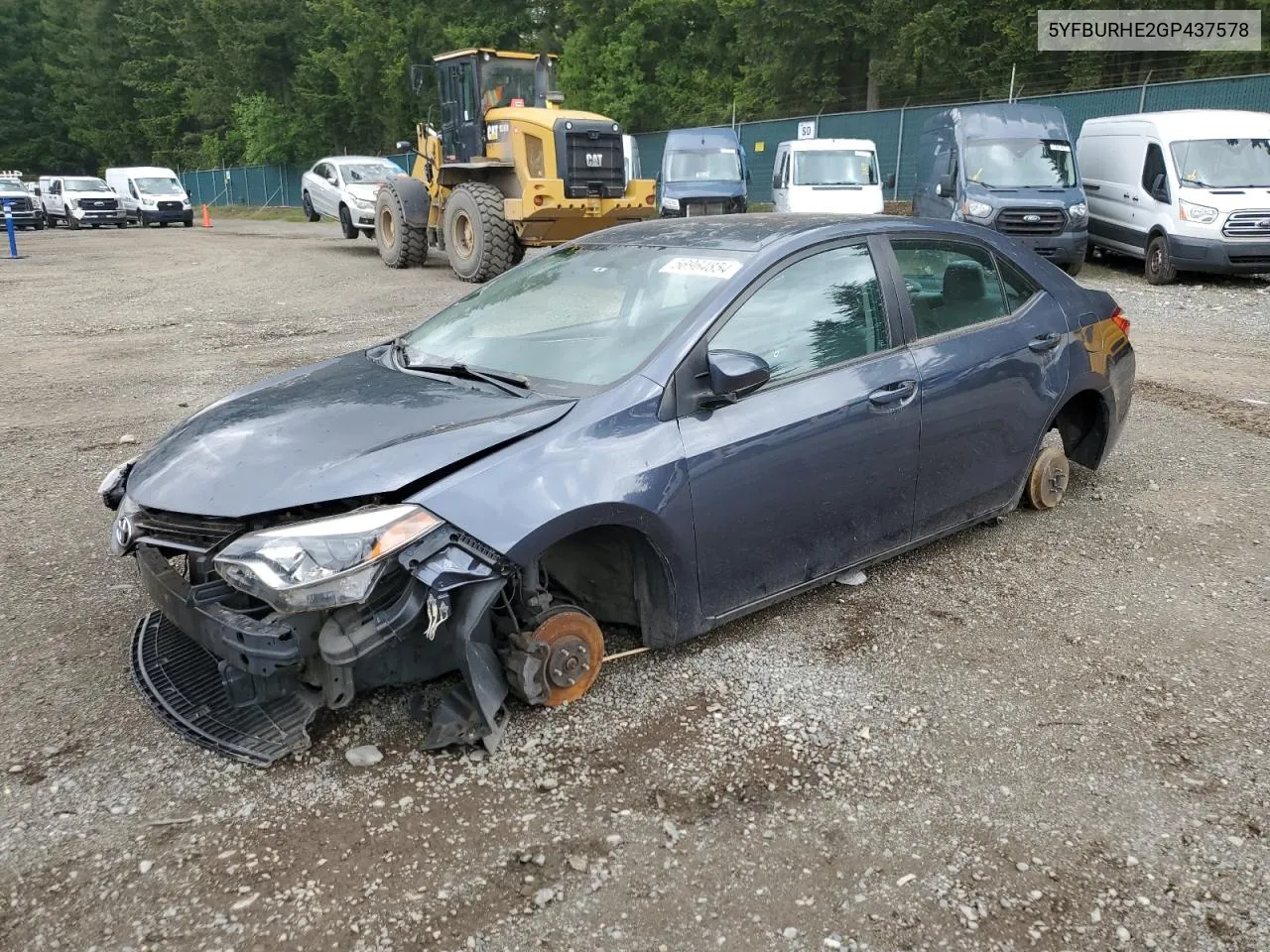 2016 Toyota Corolla L VIN: 5YFBURHE2GP437578 Lot: 56964854