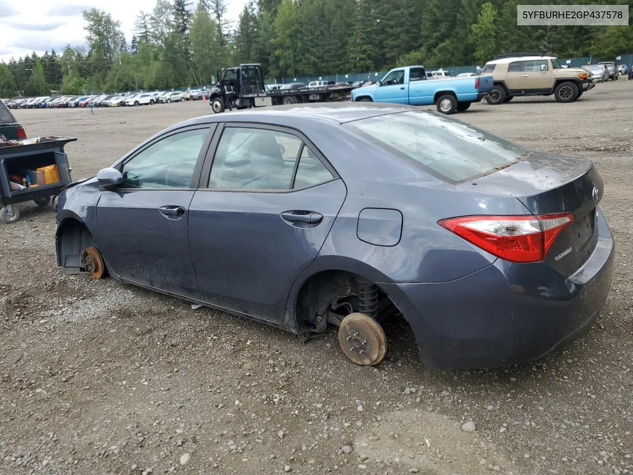 5YFBURHE2GP437578 2016 Toyota Corolla L