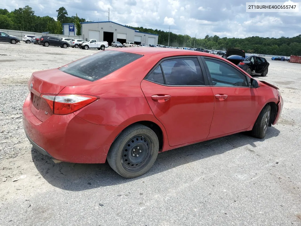 2016 Toyota Corolla L VIN: 2T1BURHE4GC655747 Lot: 57245444