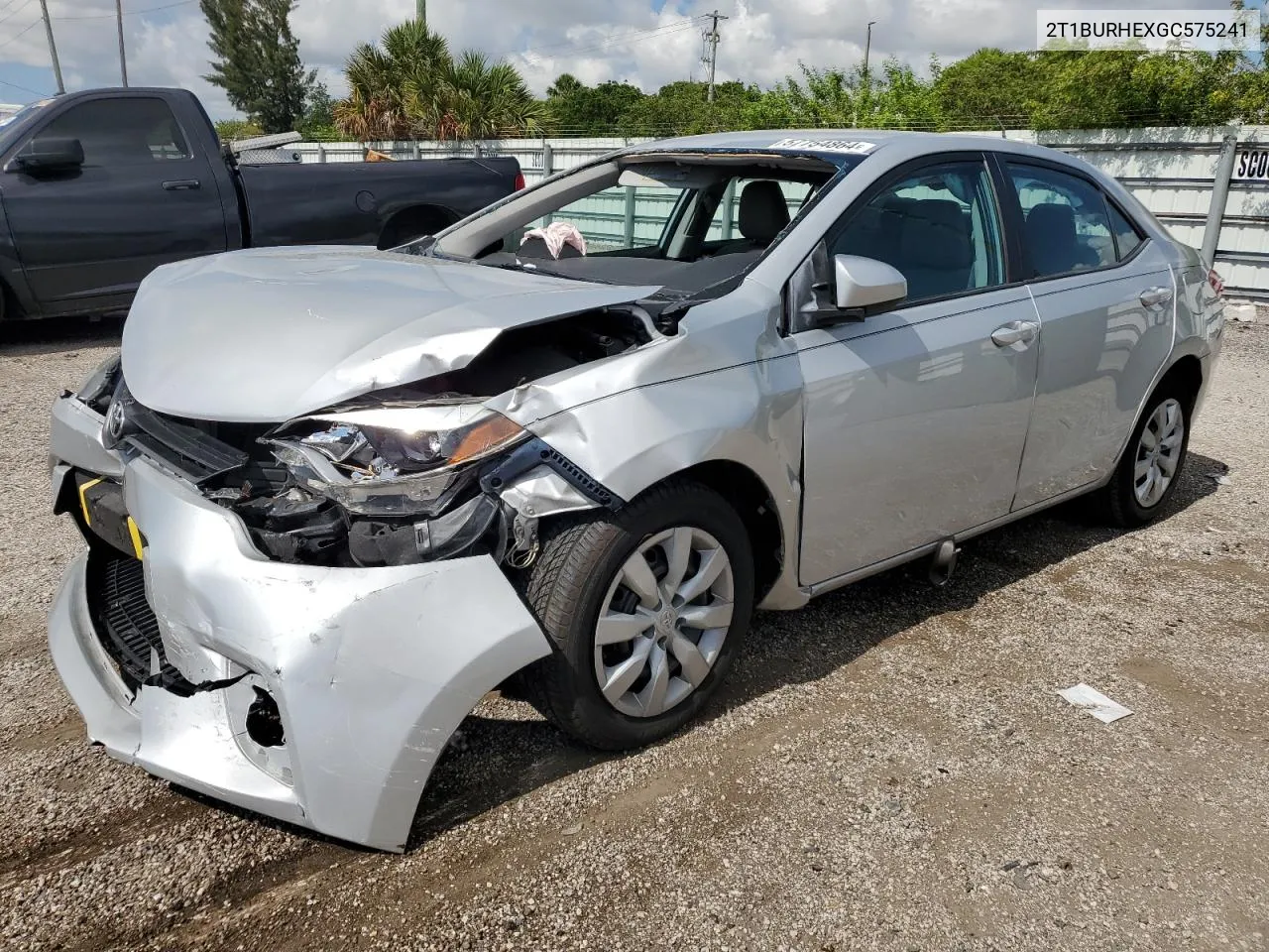 2016 Toyota Corolla L VIN: 2T1BURHEXGC575241 Lot: 57754864