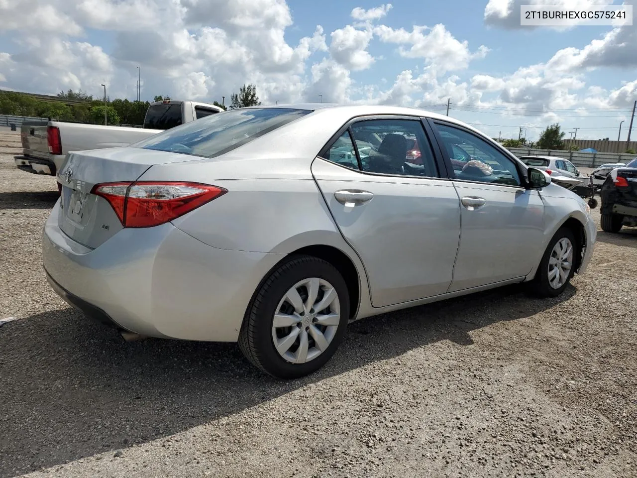 2016 Toyota Corolla L VIN: 2T1BURHEXGC575241 Lot: 57754864