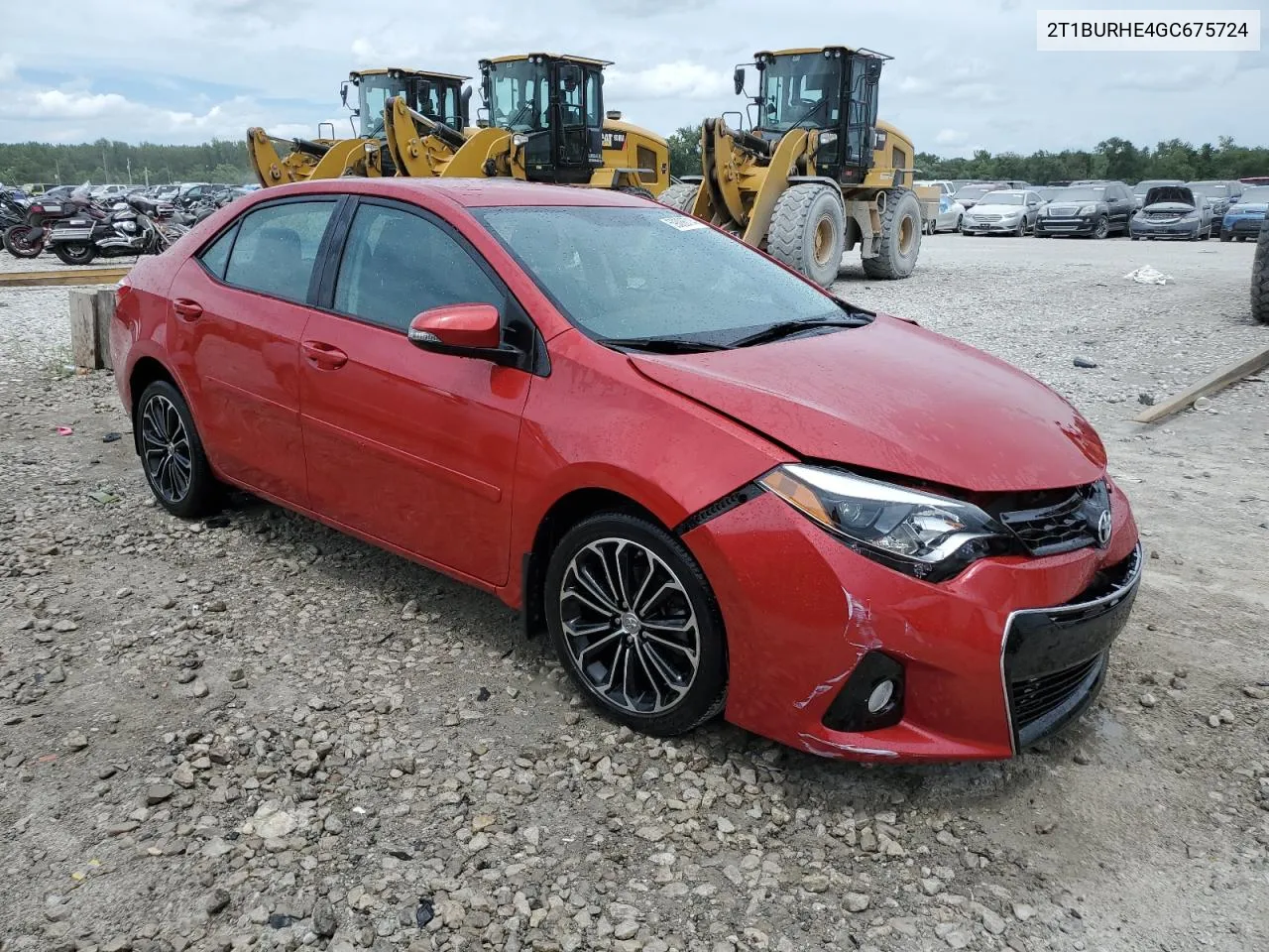 2016 Toyota Corolla L VIN: 2T1BURHE4GC675724 Lot: 59086714