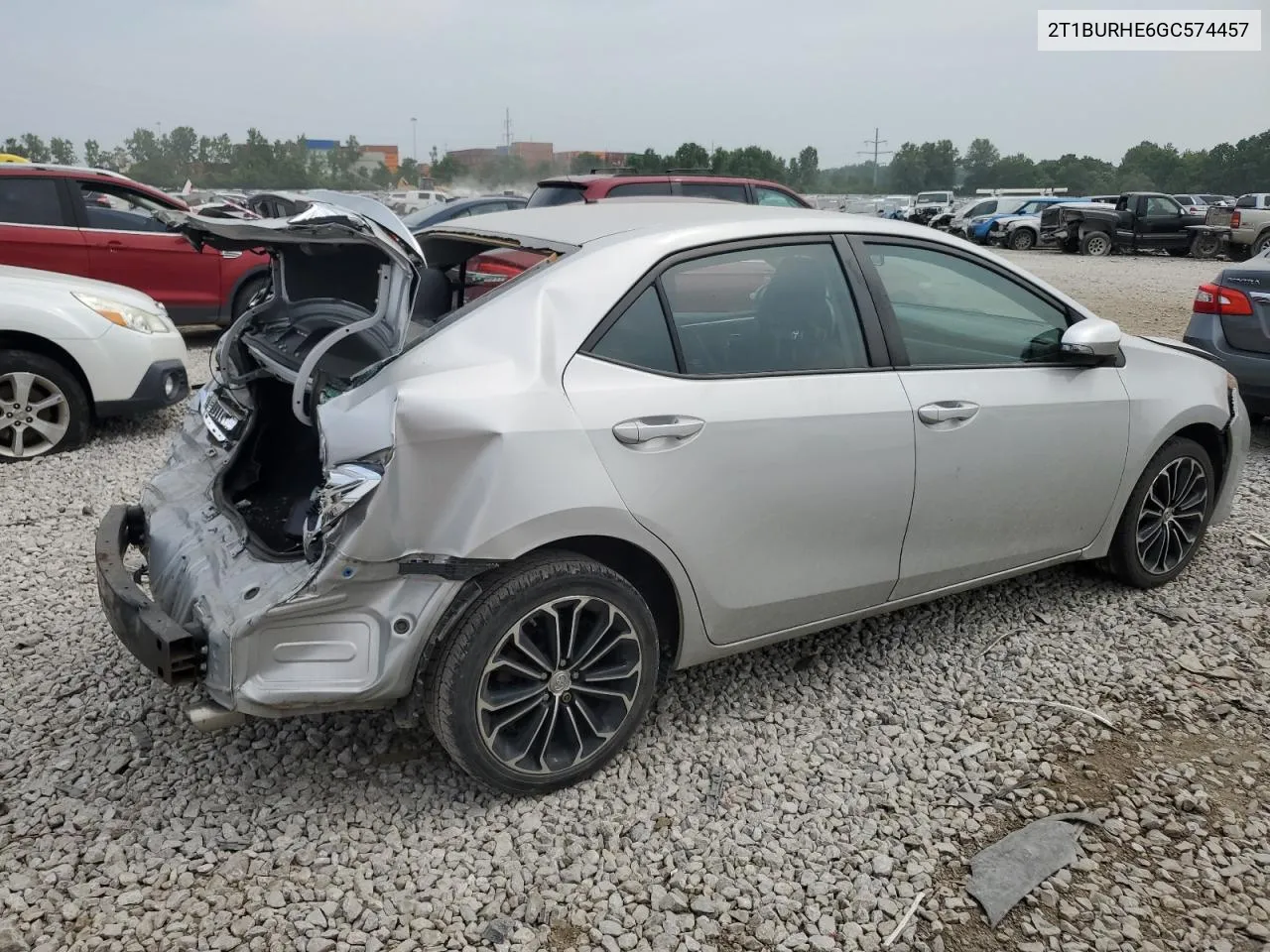 2016 Toyota Corolla L VIN: 2T1BURHE6GC574457 Lot: 59581114