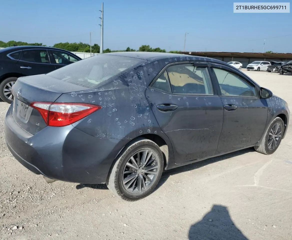 2T1BURHE5GC699711 2016 Toyota Corolla L