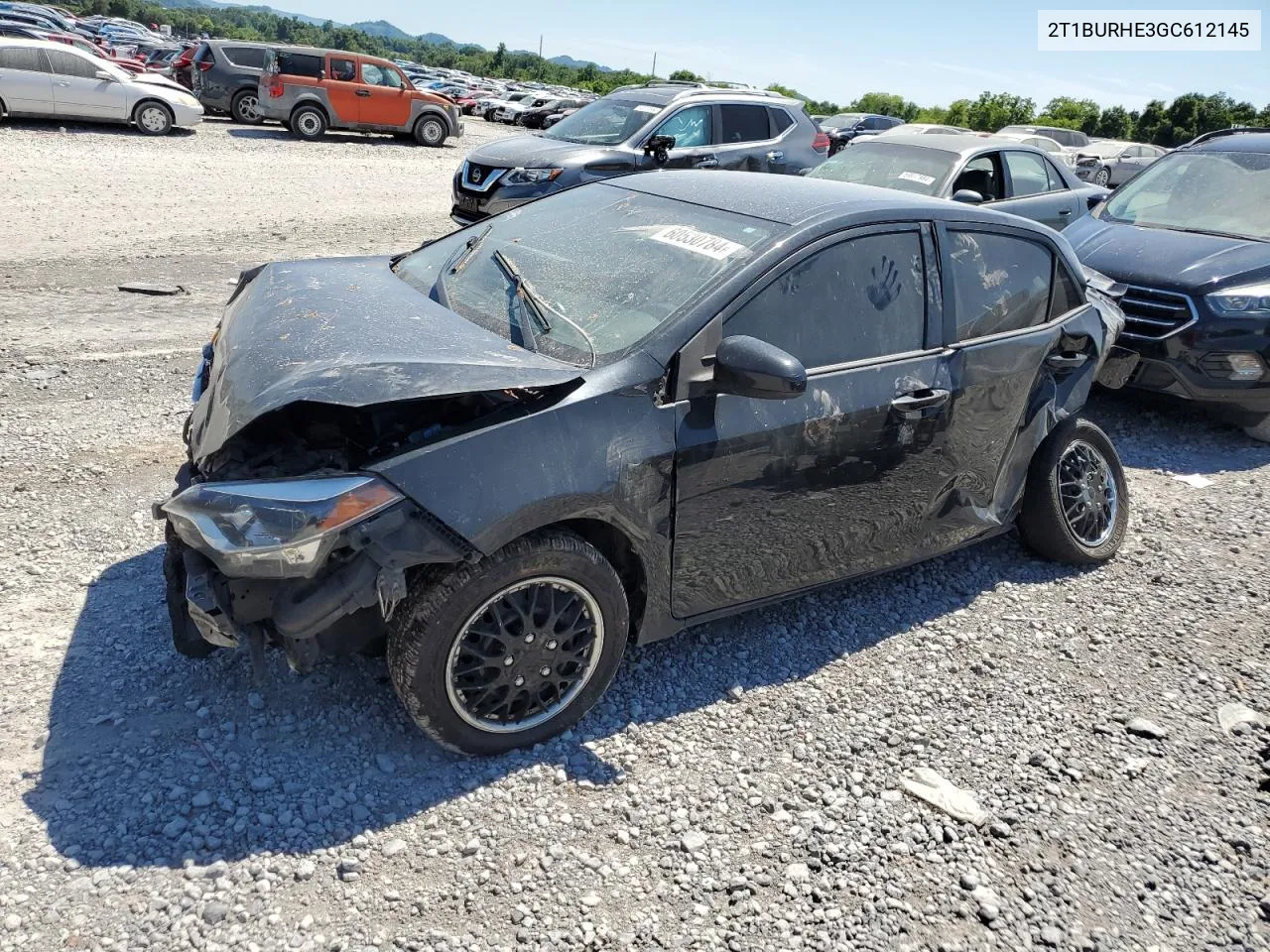 2016 Toyota Corolla L VIN: 2T1BURHE3GC612145 Lot: 60530784