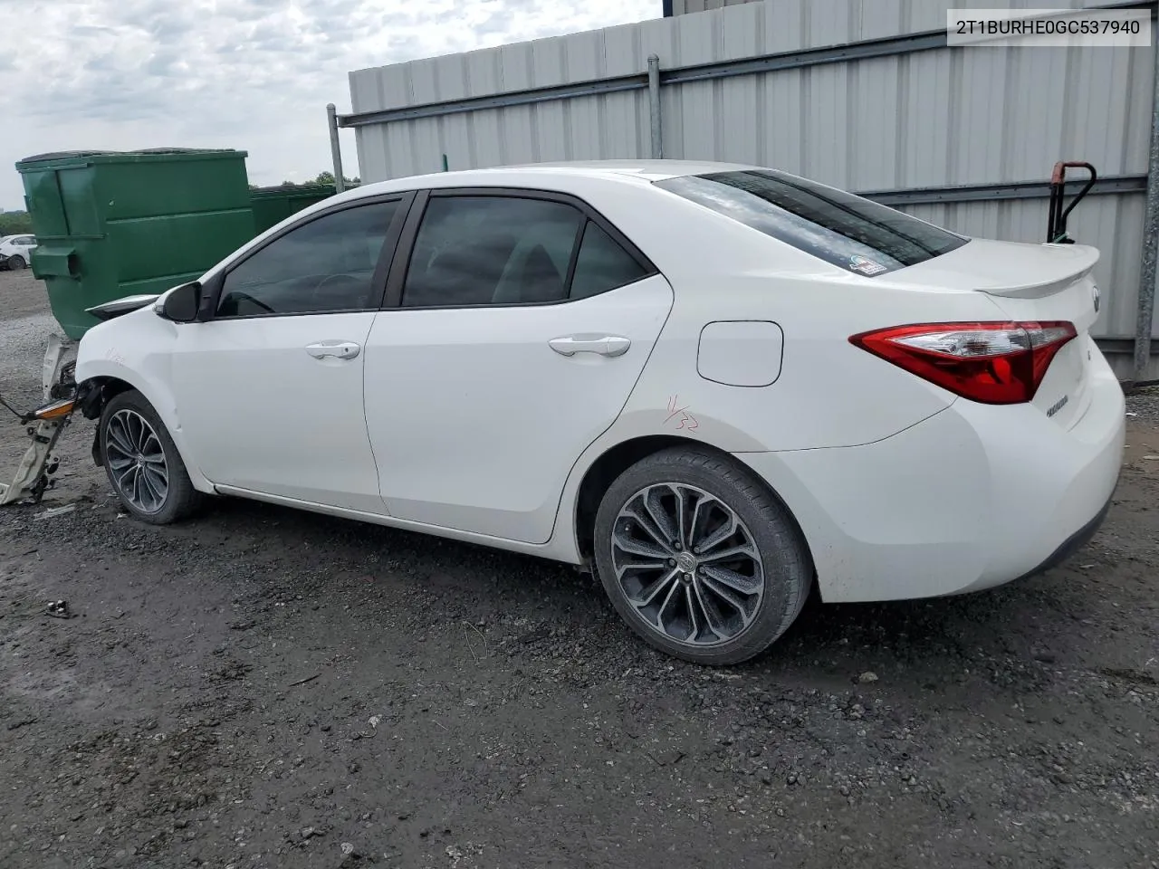 2016 Toyota Corolla L VIN: 2T1BURHE0GC537940 Lot: 60825944