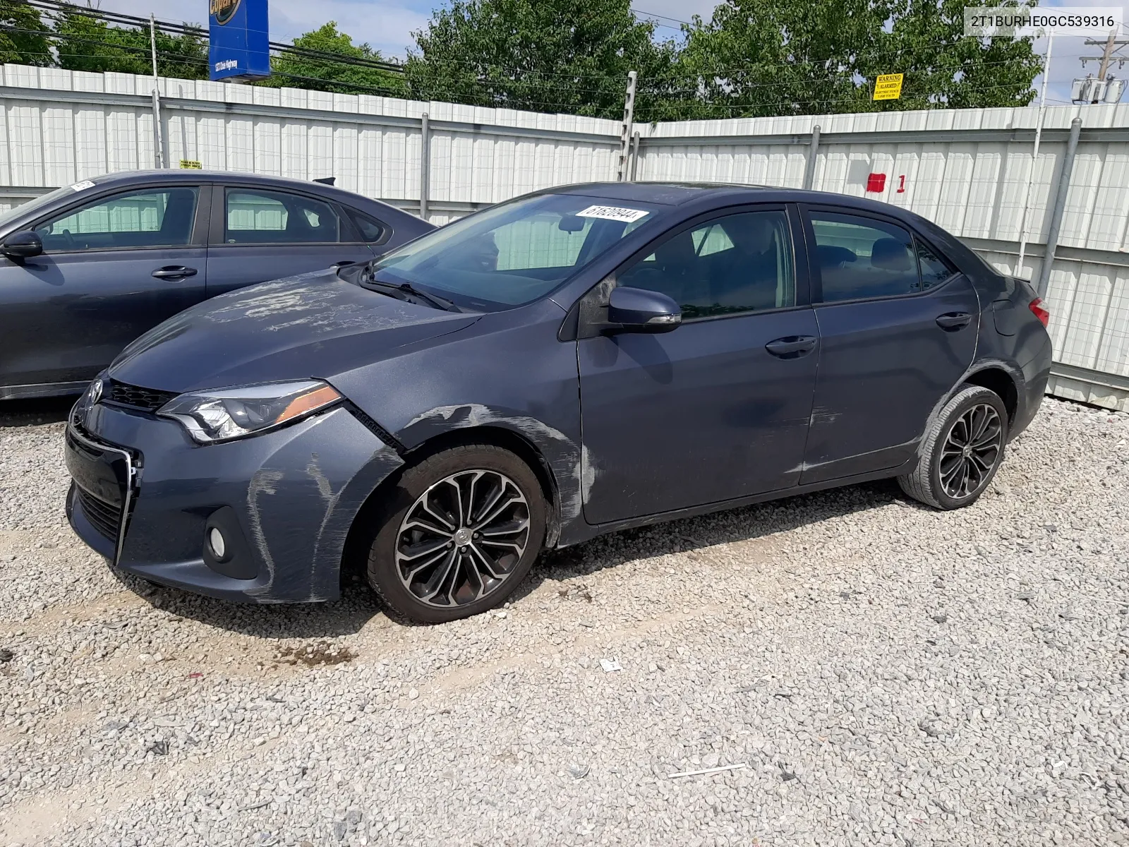 2016 Toyota Corolla L VIN: 2T1BURHE0GC539316 Lot: 61620944