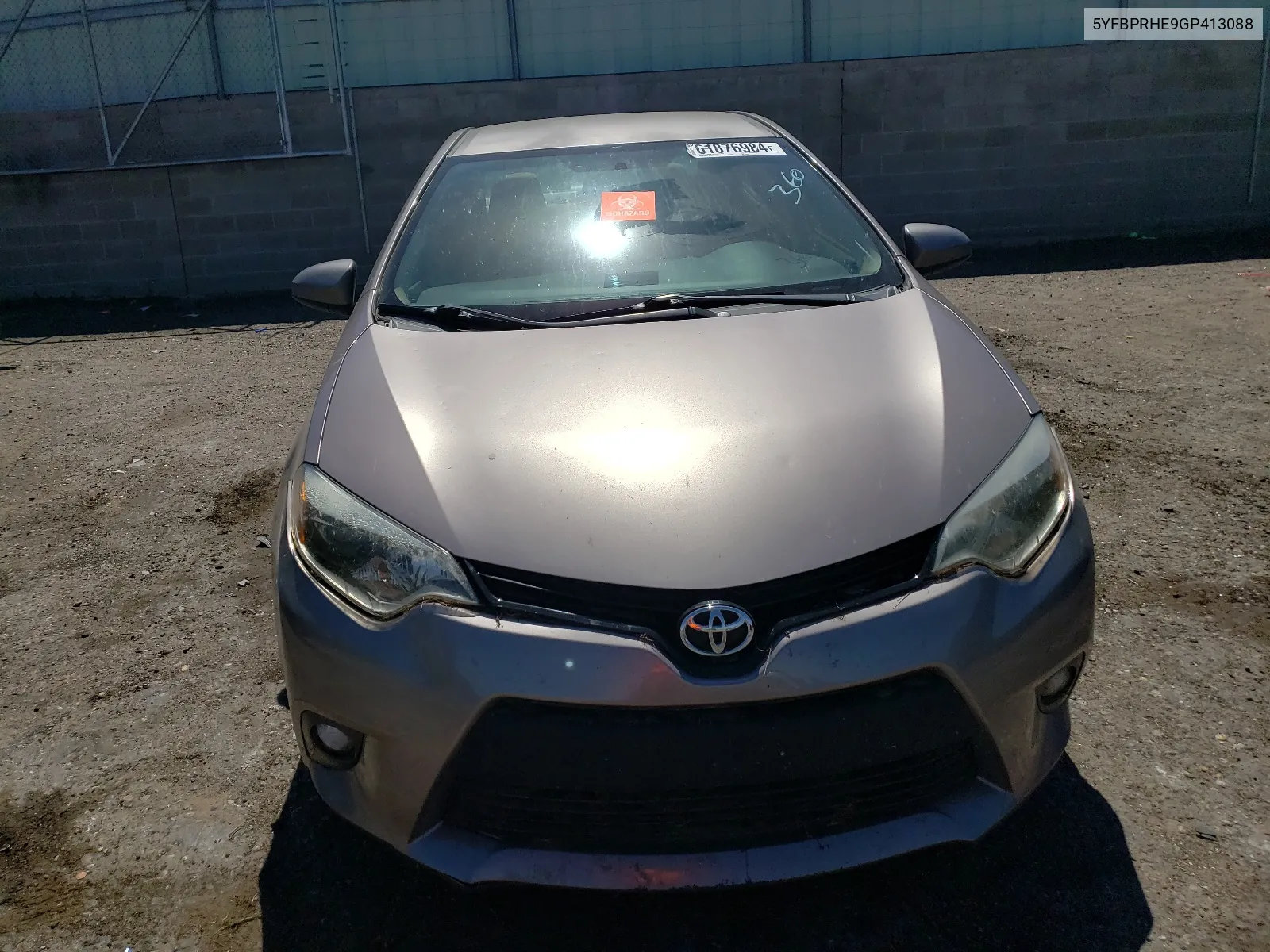 2016 Toyota Corolla Eco VIN: 5YFBPRHE9GP413088 Lot: 61876984