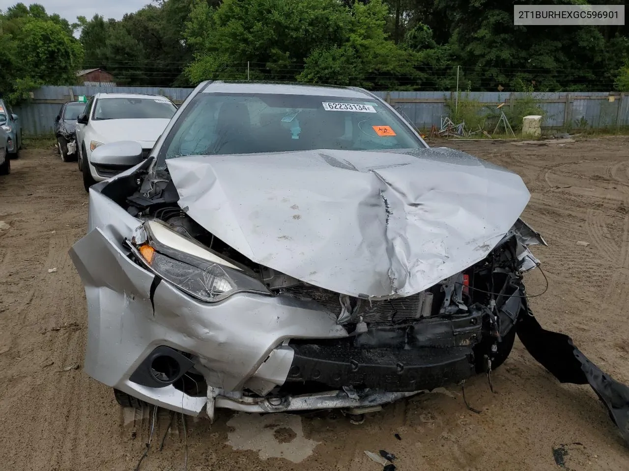 2016 Toyota Corolla L VIN: 2T1BURHEXGC596901 Lot: 62233134