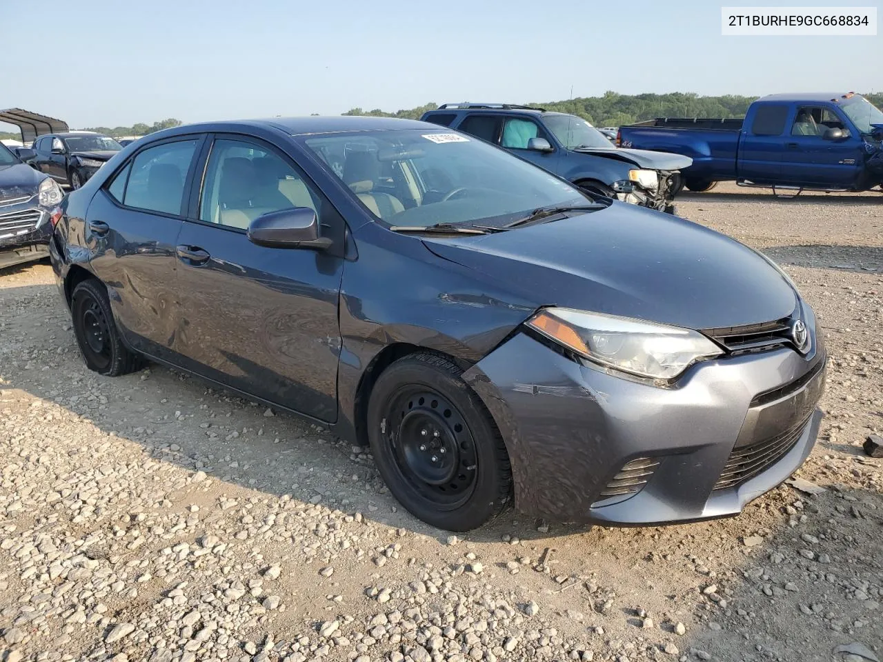 2016 Toyota Corolla L VIN: 2T1BURHE9GC668834 Lot: 62740084