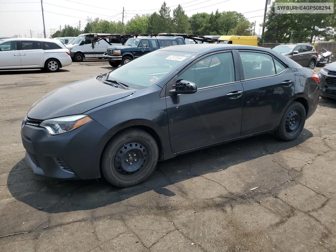 2016 Toyota Corolla L VIN: 5YFBURHE4GP508294 Lot: 62870344