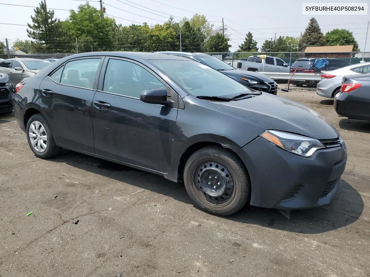 2016 Toyota Corolla L VIN: 5YFBURHE4GP508294 Lot: 62870344