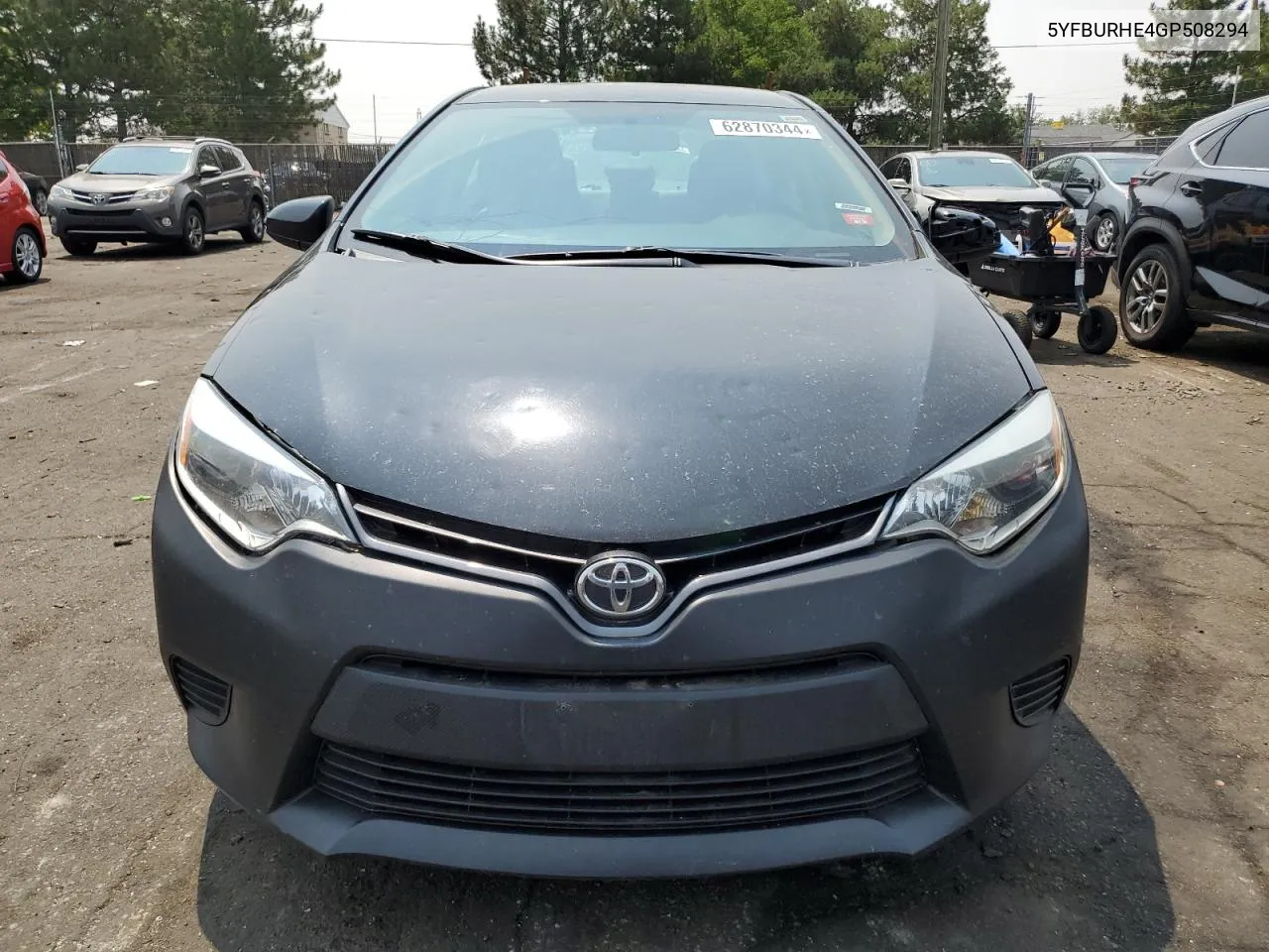 5YFBURHE4GP508294 2016 Toyota Corolla L