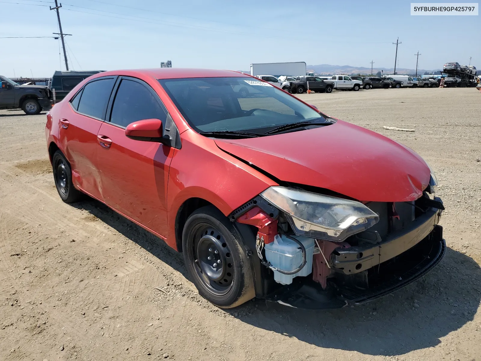 2016 Toyota Corolla L VIN: 5YFBURHE9GP425797 Lot: 62878004