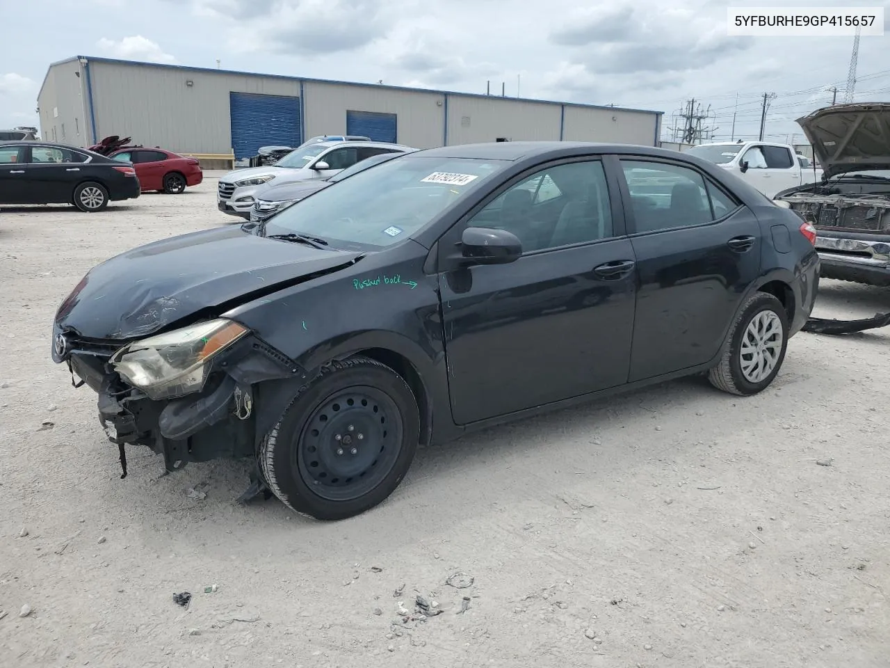 2016 Toyota Corolla L VIN: 5YFBURHE9GP415657 Lot: 63792314