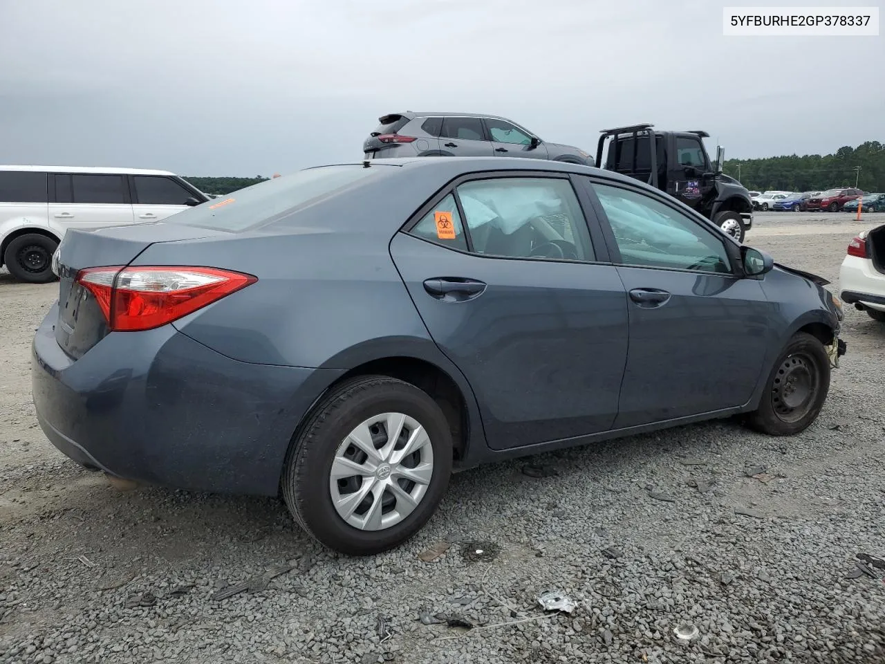 2016 Toyota Corolla L VIN: 5YFBURHE2GP378337 Lot: 64239534