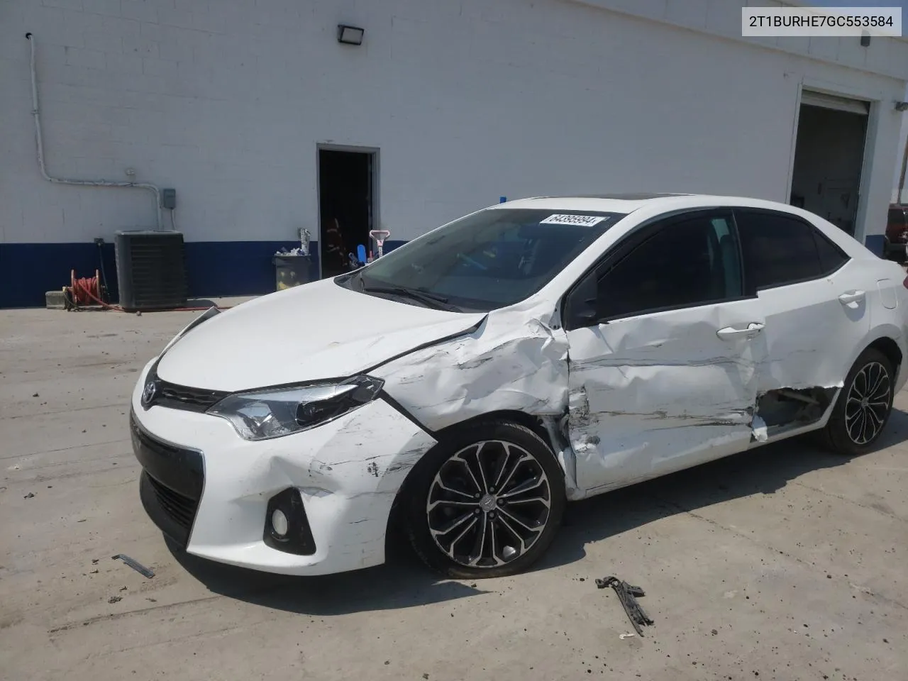 2016 Toyota Corolla L VIN: 2T1BURHE7GC553584 Lot: 64395994