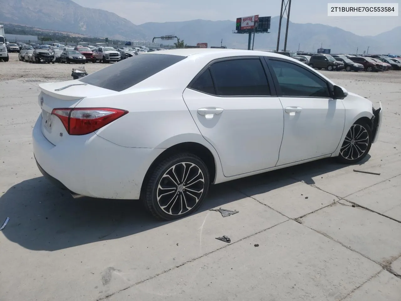 2016 Toyota Corolla L VIN: 2T1BURHE7GC553584 Lot: 64395994