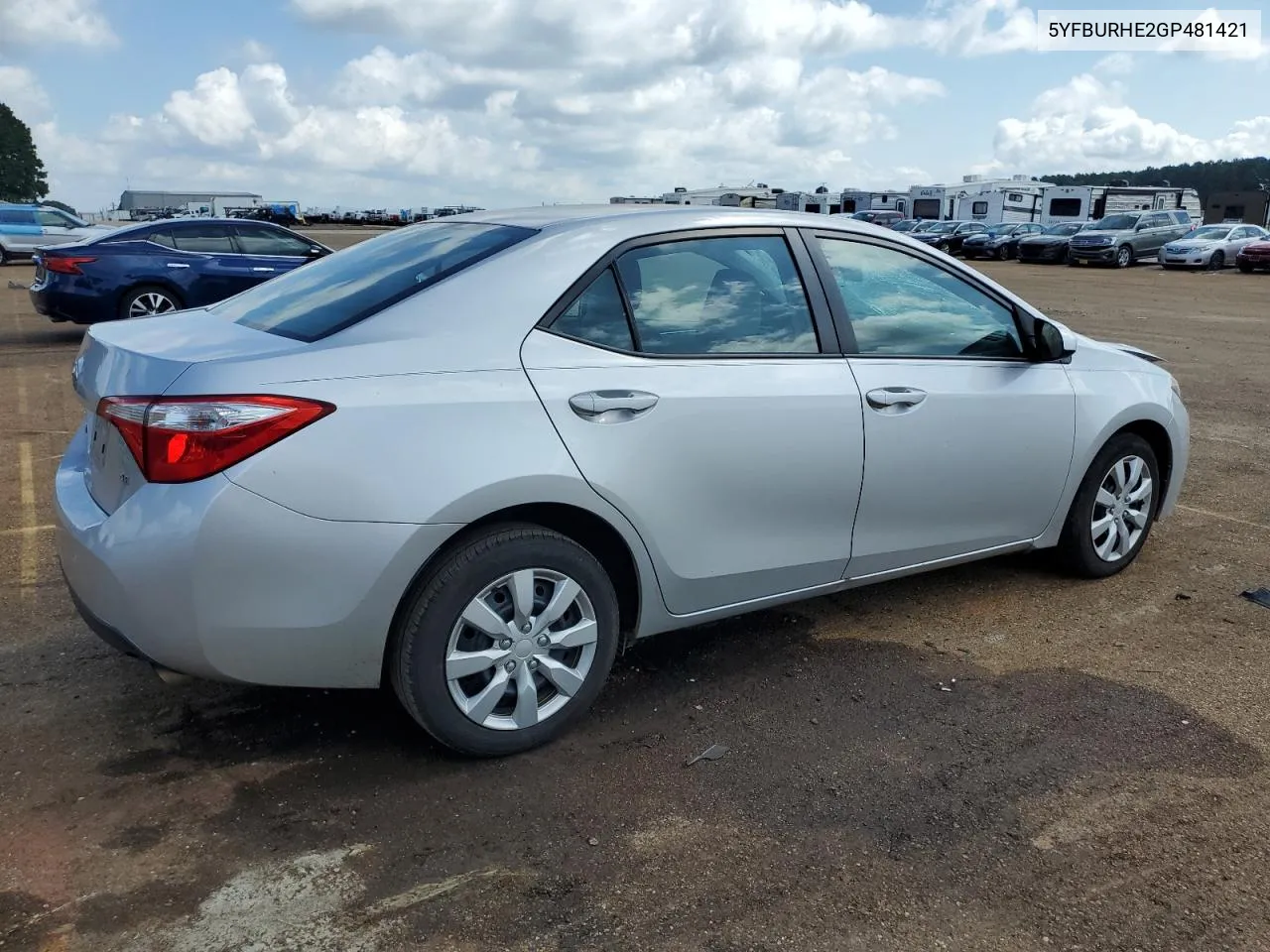 2016 Toyota Corolla L VIN: 5YFBURHE2GP481421 Lot: 64647604