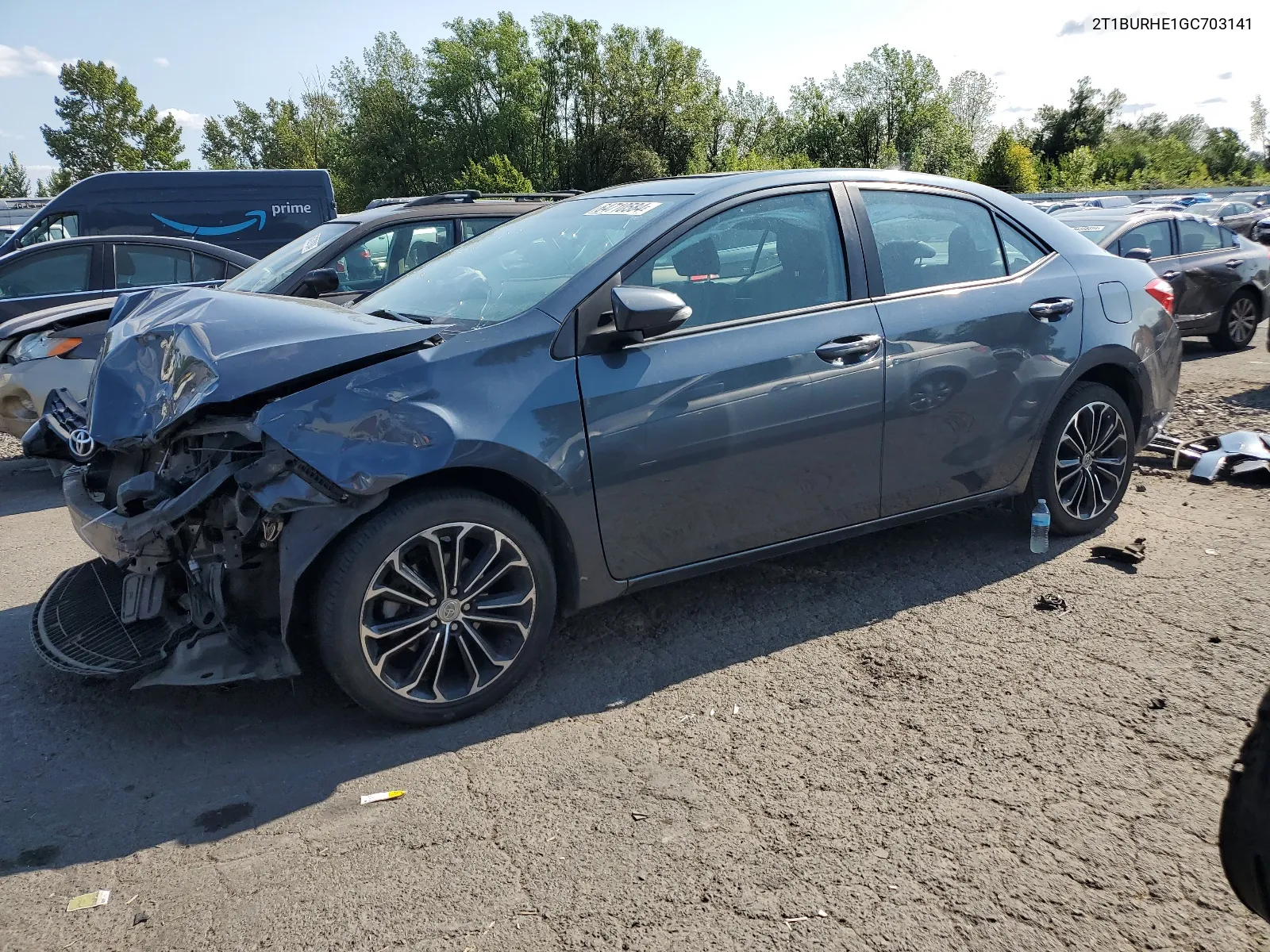 2016 Toyota Corolla L VIN: 2T1BURHE1GC703141 Lot: 64710584