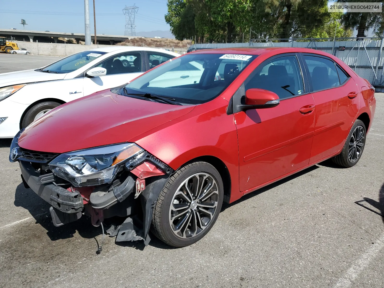 2016 Toyota Corolla L VIN: 2T1BURHEXGC642744 Lot: 64892114