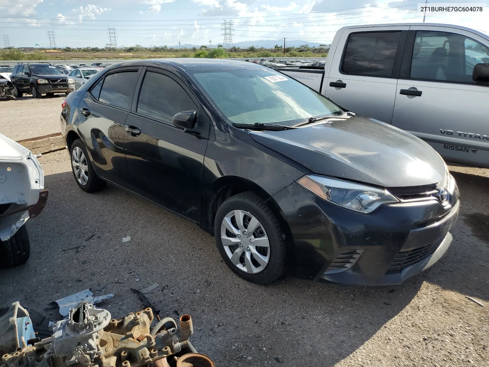 2016 Toyota Corolla L VIN: 2T1BURHE7GC604078 Lot: 65075304